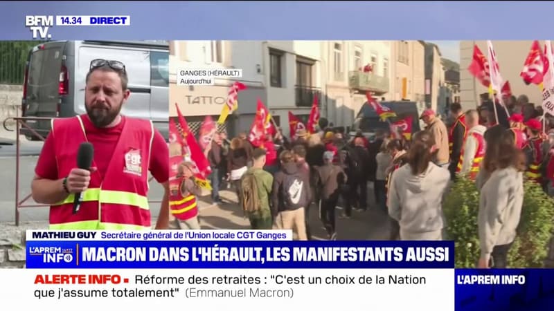 Emmanuel Macron dans l'Hérault: 