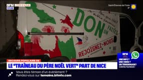 Le "traîneau du Père Noël vert" lancé par le Secours populaire à Nice