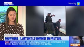 Lyon: Patrick atteint le sommet de la basilique de Fourvière en fauteuil roulant