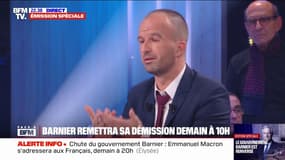 Manuel Bompard (LFI): "Si cette motion de censure a été votée, c'est parce que le NFP l'a votée et que le RN l'a votée (...) Ça n'enlève rien aux divergences majeures qui nous opposent"
