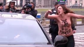 Lille: les Femen accueillent DSK en criant "Your turn to be fucked"