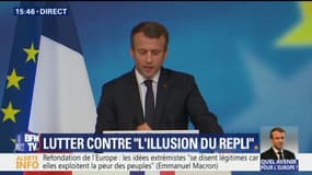 Europe : contre le terrorisme, Macron veut "un espace de sécurité et de justice commun"