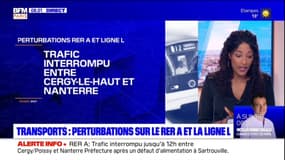Île-de-France: perturbations sur le RER A et la ligne L