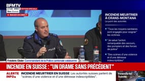 Incendie mortel à Crans-Montana: Frédéric Gisler, commandant de la Police cantonale valaisanne, confirme "qu'une quarantaine de personnes sont décédées et qu'il y a environ 115 blessés"