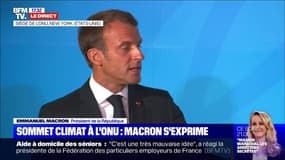 Sommet Climat à l'ONU: selon Emmanuel Macron, "on a besoin de la jeunesse pour nous dire d'aller plus vite"