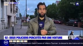 Un automobiliste a foncé lundi soir sur deux policiers à moto qui effectuaient des contrôles à Colombes, dans les Hauts-de-Seine