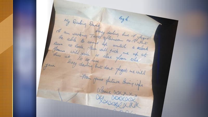 La lettre d'amour a été retrouvée 60 ans plus tard.