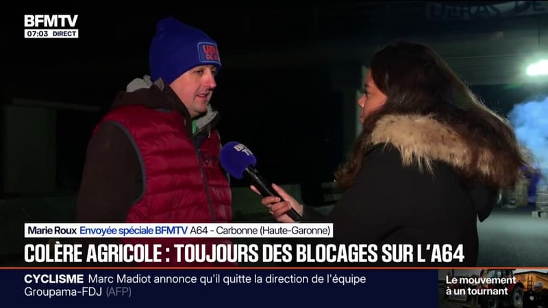 "On n'a pas été entendu": sur l'A64 à Cabonne, les agriculteurs restent mobilisés