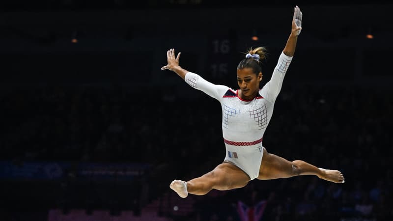 Marine Boyer aux Mondiaux de gymnastique en novembre 2022