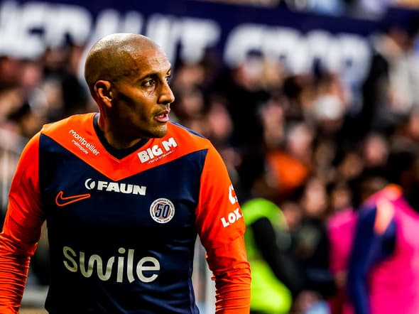 Wahbi Khazri lors de Montpellier-Saint-Etienne, en mars 2025