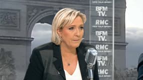 Marine Le Pen était l'invitée de Jean-Jacques Bourdin ce mardi. 