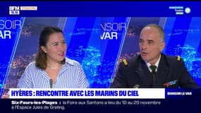 Var: la Marine nationale au forum des métiers de l'aéronautique à Hyères