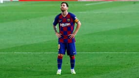 Lionel Messi pendant Barça-Bayern