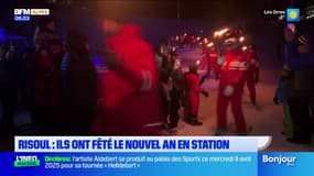 Hautes-Alpes: ils ont fêté le Nouvel An à la station de Risoul