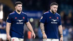 Julien Marchand et Cyril Baille lors du match du 6 Nations entre l'Angleterre et la France, le 08/02/2025