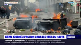 Retraites: quelques débordements en marge de la manifestation du Havre