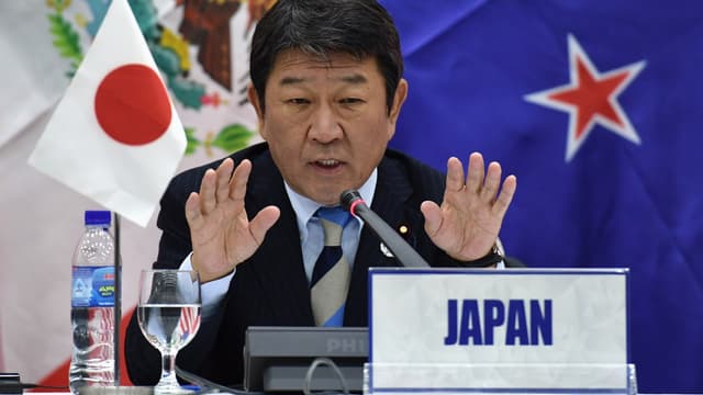 Toshimitsu Motegi, le ministre de l'Économie japonais.