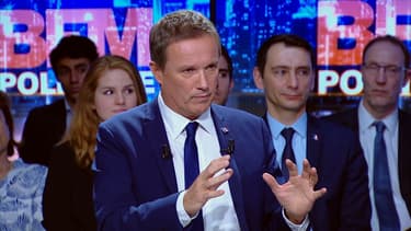 Nicolas Dupont-Aignan sur BFMTV, le 2 avril.