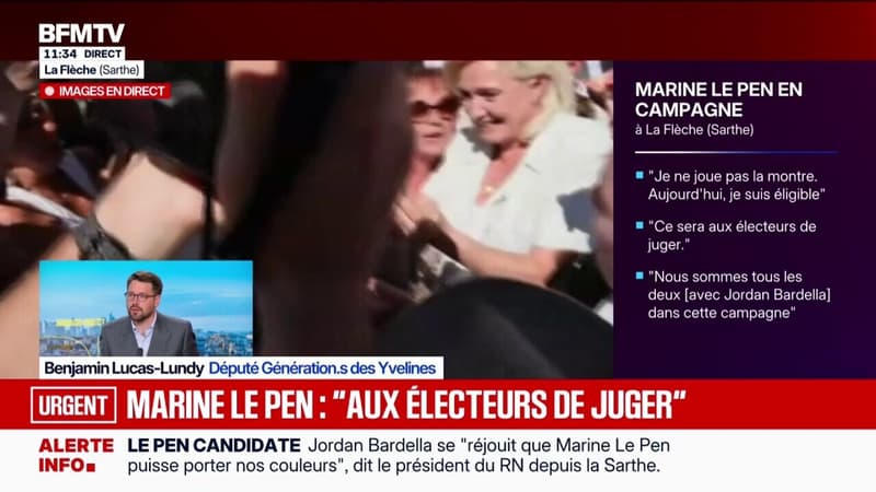 Benjamin Lucas-Lundy, député Génération.s: "Madame Le Pen n'est pas candidate à l'élection présidentielle, elle est candidate à l'immunité présidentielle"