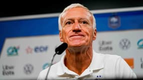 Le sélectionneur de l'équipe de France Didier Deschamps en conférence de presse, 11 septembre 2023