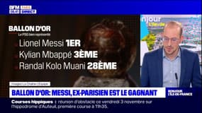 Ballon d'Or: l'ancien du PSG Lionel Messi remporte le trophée