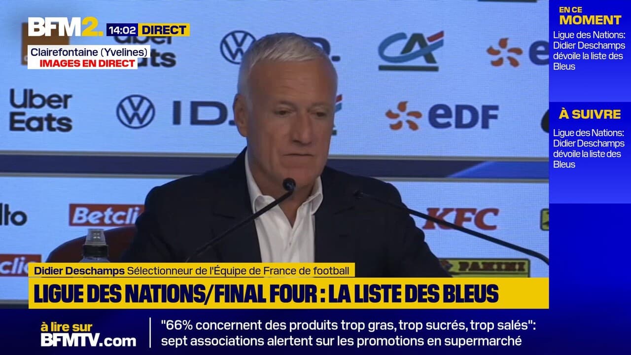 Final four de la ligue des nations: la liste des bleus annoncée par didier deschamps