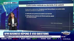 "Positif à la Covid-19 et en arrêt de travail, mon employeur a demandé une contre-visite médicale à mon domicile. En a-t-il le droit?"