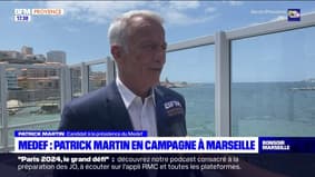 Patrick Martin, candidat à la présidence du Medef, en campagne à Marseille