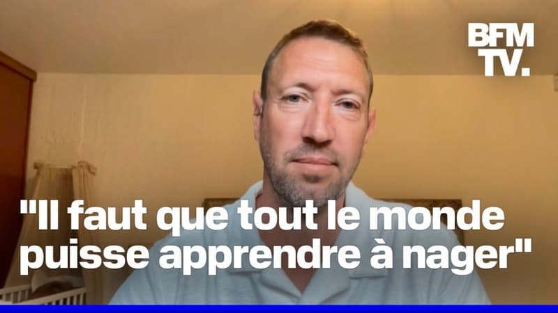 Pour lutter contre les noyades, Alain Bernard, double champion olympique de natation, milite pour un 