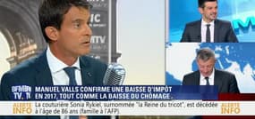 Manuel Valls confirme une baisse d'impôts en 2017