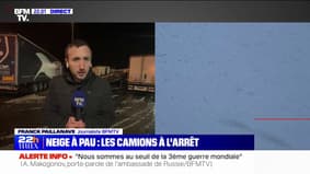 Les camions interdits de circuler à cause des chutes de neige dans les Pyrénées