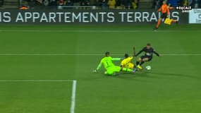 Appiah-Mbappé lors de Nantes-PSG le 19 février 2022.