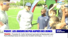 Poissy: les joueurs du PSG auprès des jeunes