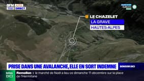 Hautes-Alpes: emportée par une avalanche, elle en sort indemne