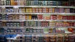 Le rayon yaourts d'un supermarché dans le nord de la France. (photo d'illustration)