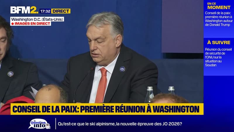 Conseil de la paix: le Hongrois Viktor Orbán met en avant d'être le seul pays européen présent