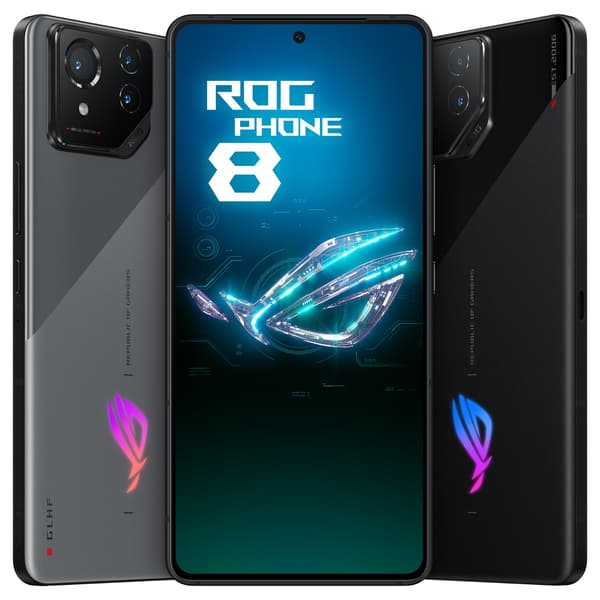 Les versions grise et noire du ROG Phone 8