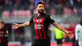 Olivier Giroud avec l'AC Milan