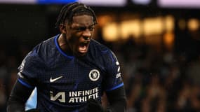 La rage d'Axel Disasi, défenseur de Chelsea, le 17 février 2024
