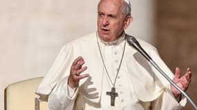 Le pape François prend la parole lors de l'audience hebdomadaire au  Vatican, le 16 octobre 2019