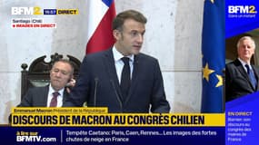 Au Chili, Emmanuel Macron prône le "en même temps" pour allier économie et écologie