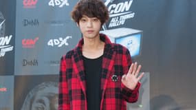 Le chanteur Jung Joon Young à Los Angeles en 2014