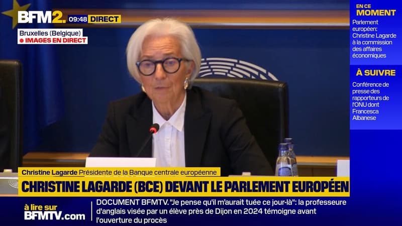 Inflation alimentaire: vers une baisse et une stabilisation "au-dessus des 2% fin 2026", annonce Christine Lagarde