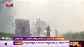 Gironde: les pompiers, épuisés, restent mobilisés