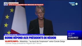 Congrès des Régions: Elisabeth Borne annonce une future baisse des impôts de production