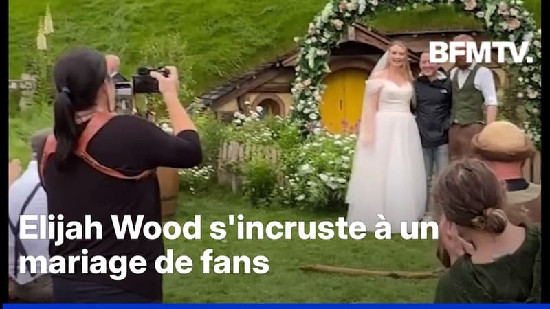 Elijah Wood, interprète de Frodon, s'incruste à un mariage de fans du Seigneur des anneaux