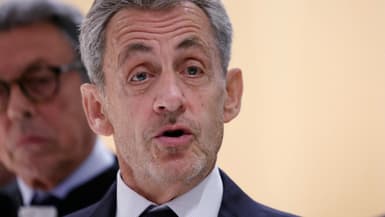 Nicolas Sarkozy après l'annonce de sa condamnation au tribunal de Paris le 25 septembre 2025