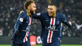 Neymar et Mbappé - paris-SG