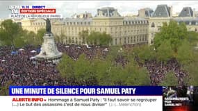 Paris: une minute de silence en hommage à Samuel Paty
