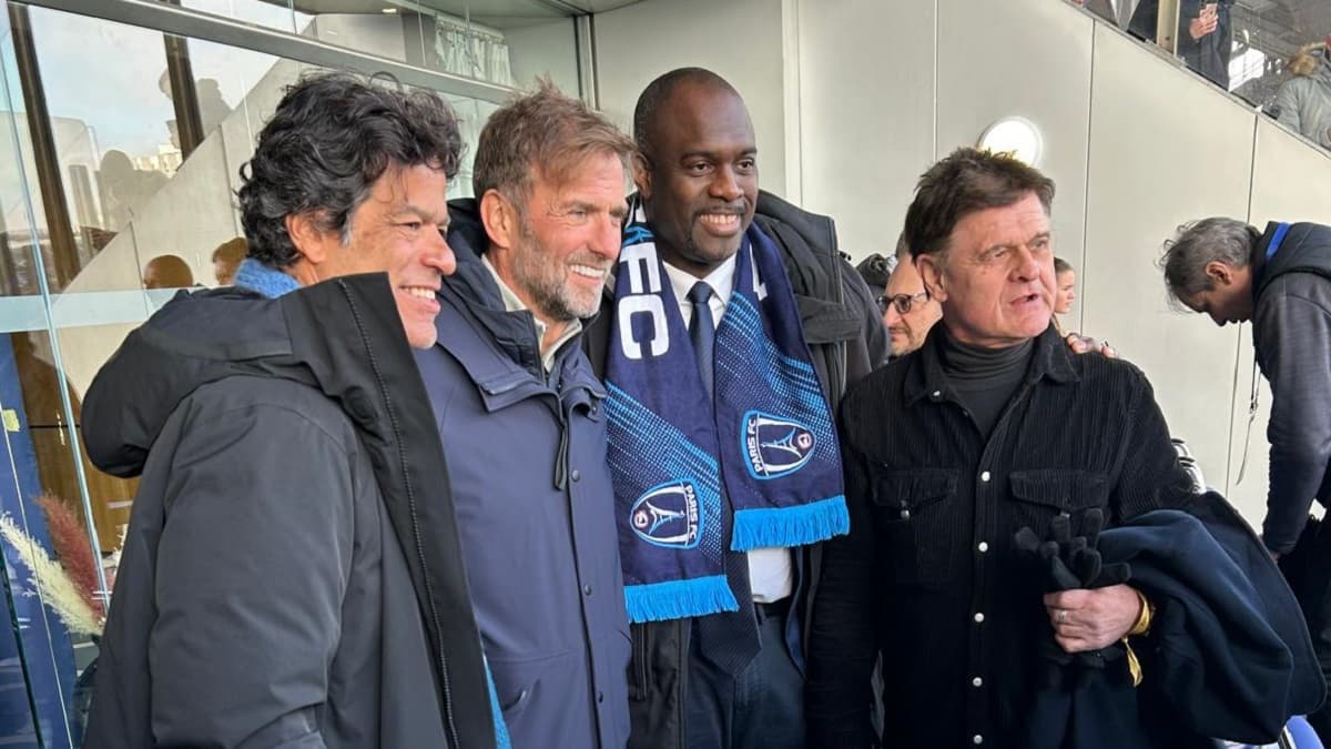 Paris FC - Raï, Jürgen Klopp, Pascal Gentil et Didier Six